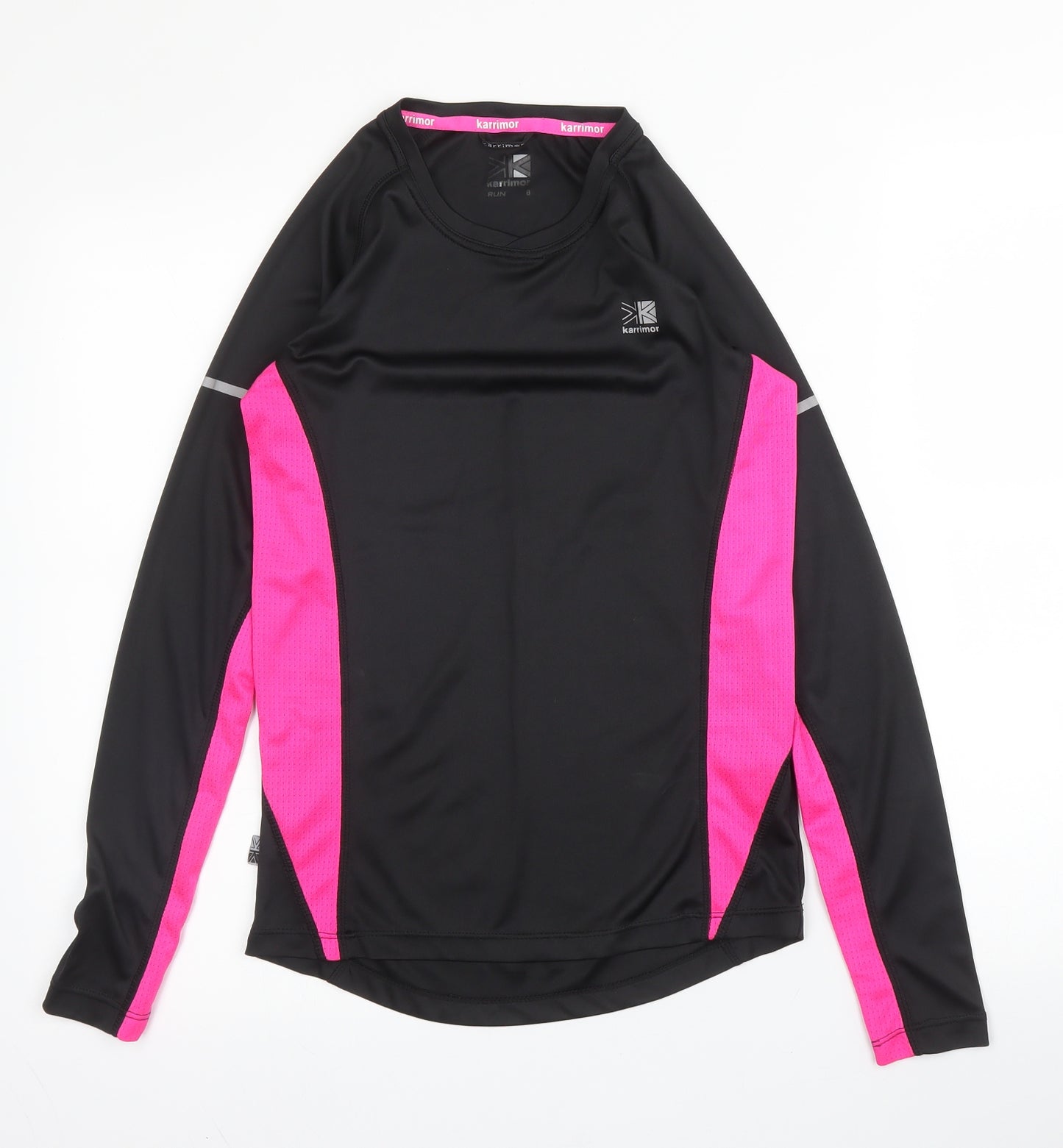 Karrimor Womens Black  Polyester Basic T-Shirt Size 8 Round Neck