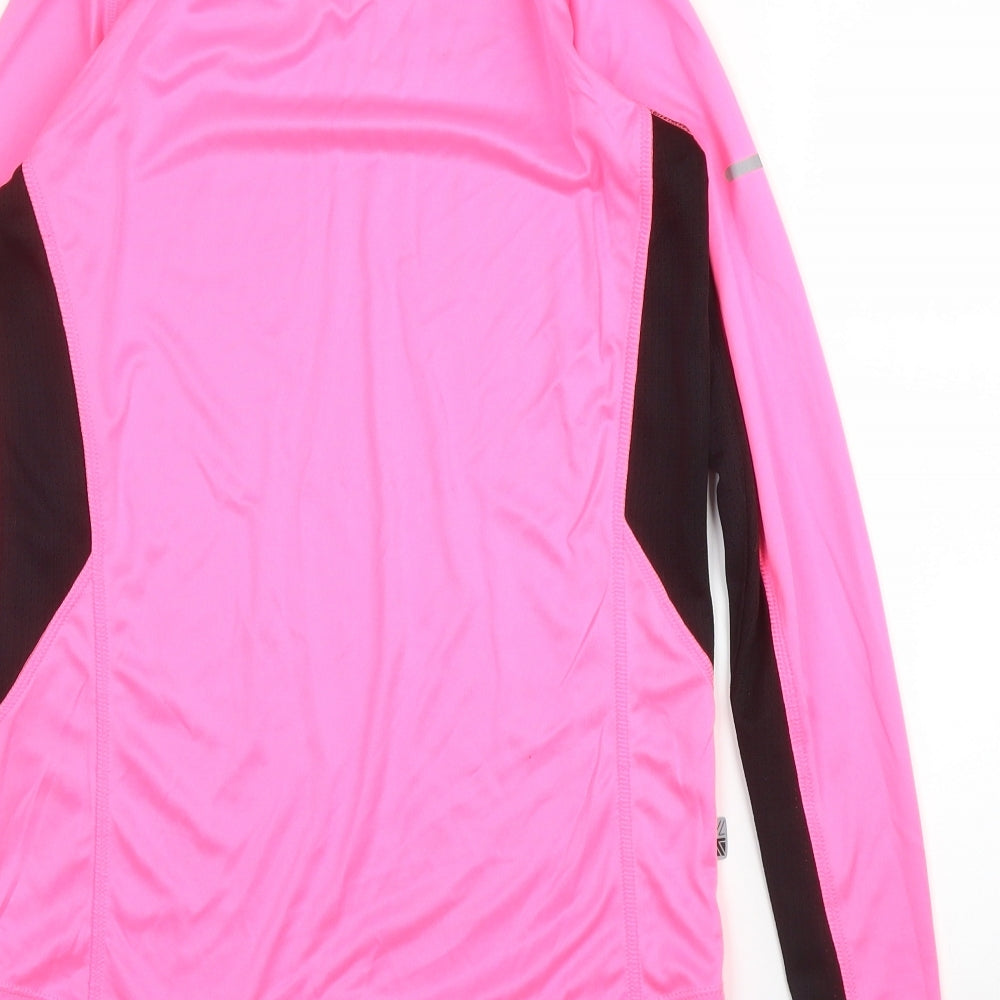 Karrimor Womens Pink  Polyester Basic T-Shirt Size 10 Round Neck