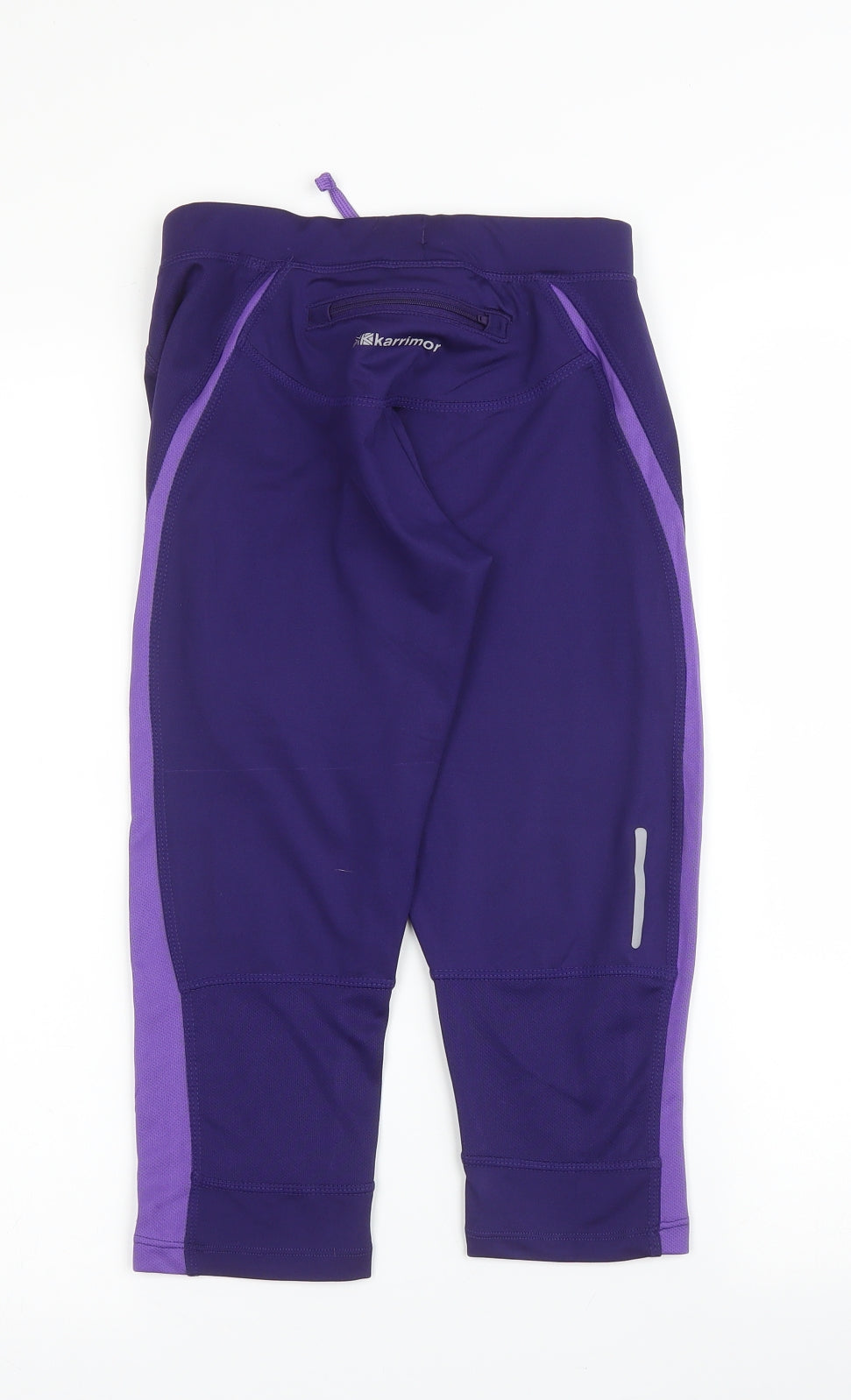 Karrimor Womens Purple  Polyester Compression Shorts Size 10 L16 in Regular Drawstring