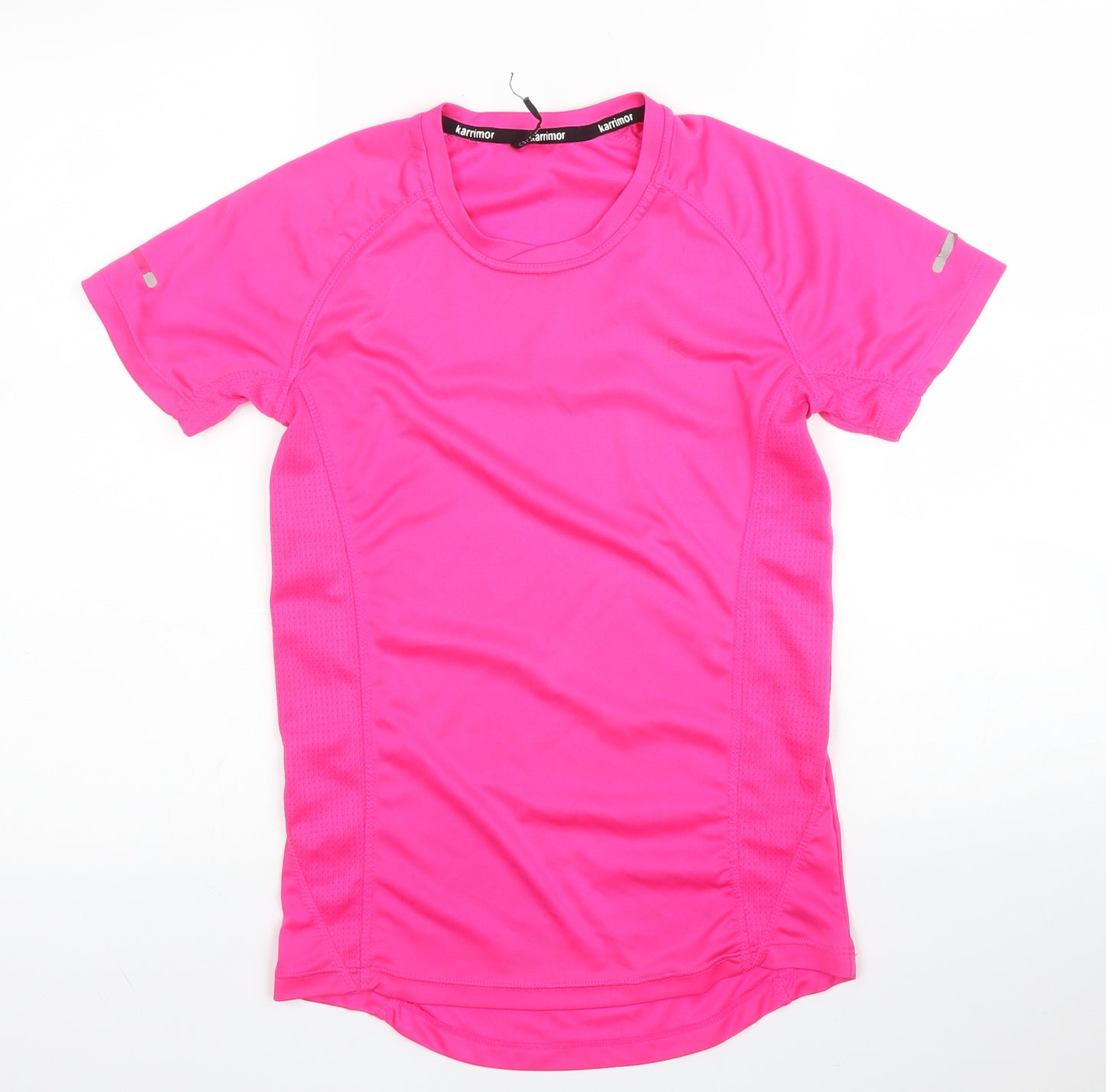 Karrimor Womens Pink  Polyester Basic T-Shirt Size 10 Round Neck