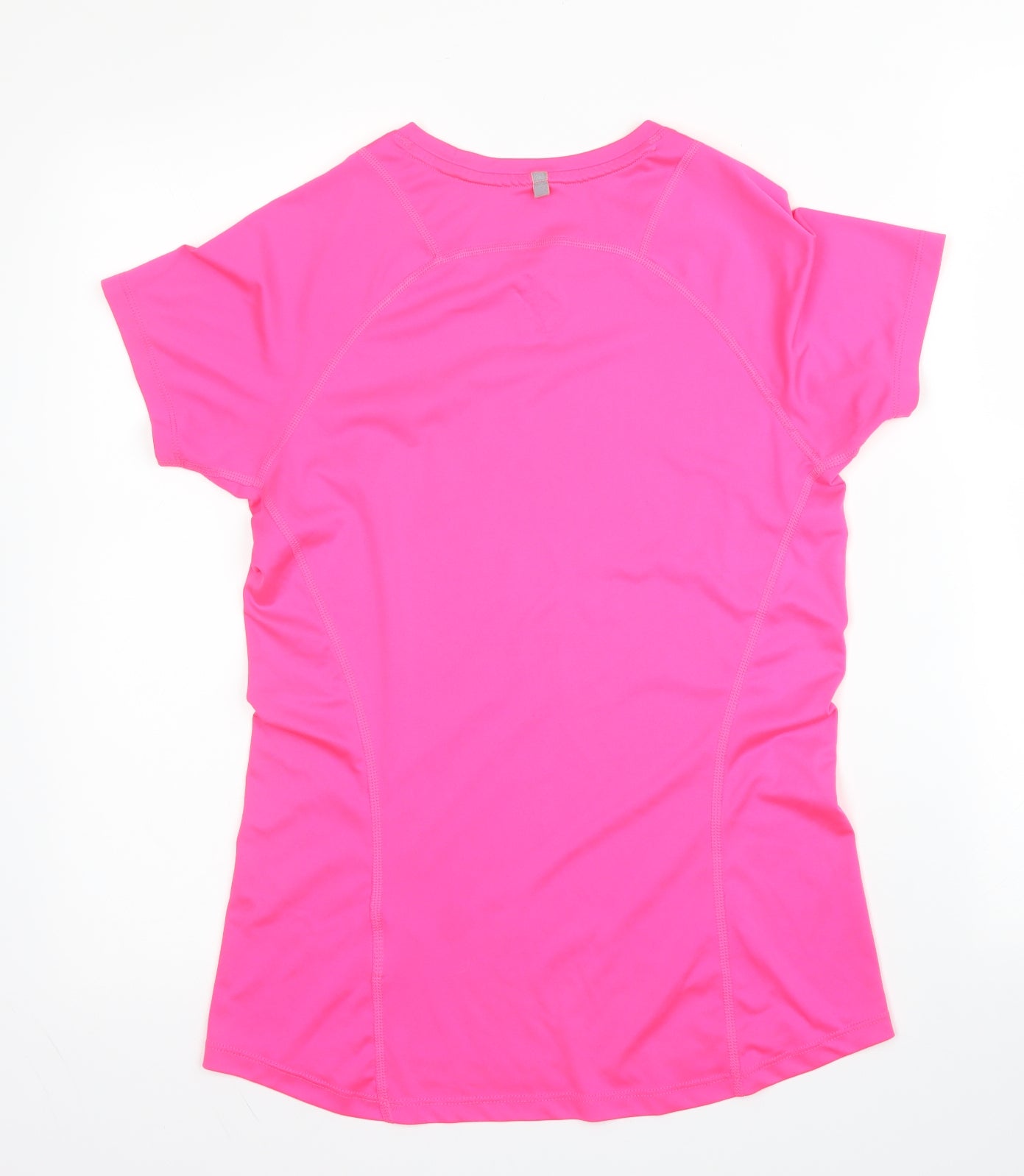 Nike Womens Pink  Polyester Basic T-Shirt Size S Round Neck