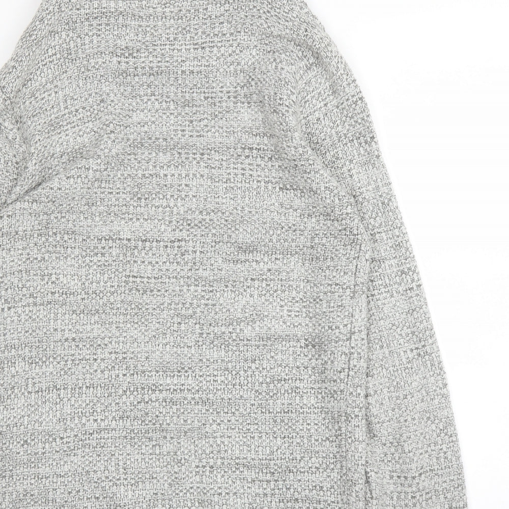 Firetrap Mens Grey High Neck  Acrylic Pullover Jumper Size M