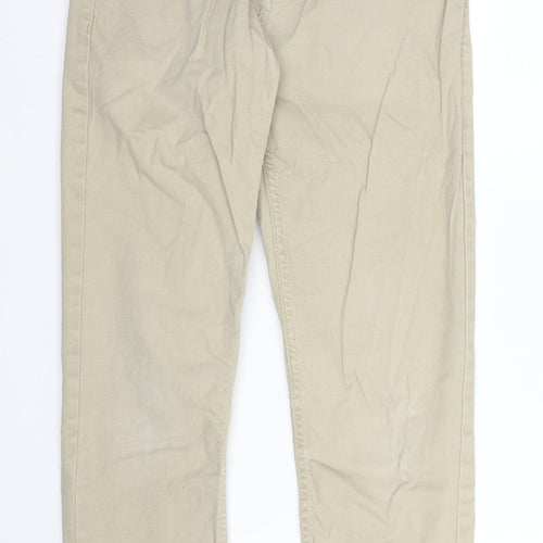 Primark Mens Beige  Cotton Skinny Jeans Size 26 in L27 in Regular Zip