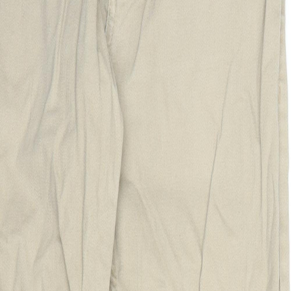 Primark Mens Beige  Cotton Skinny Jeans Size 26 in L27 in Regular Zip