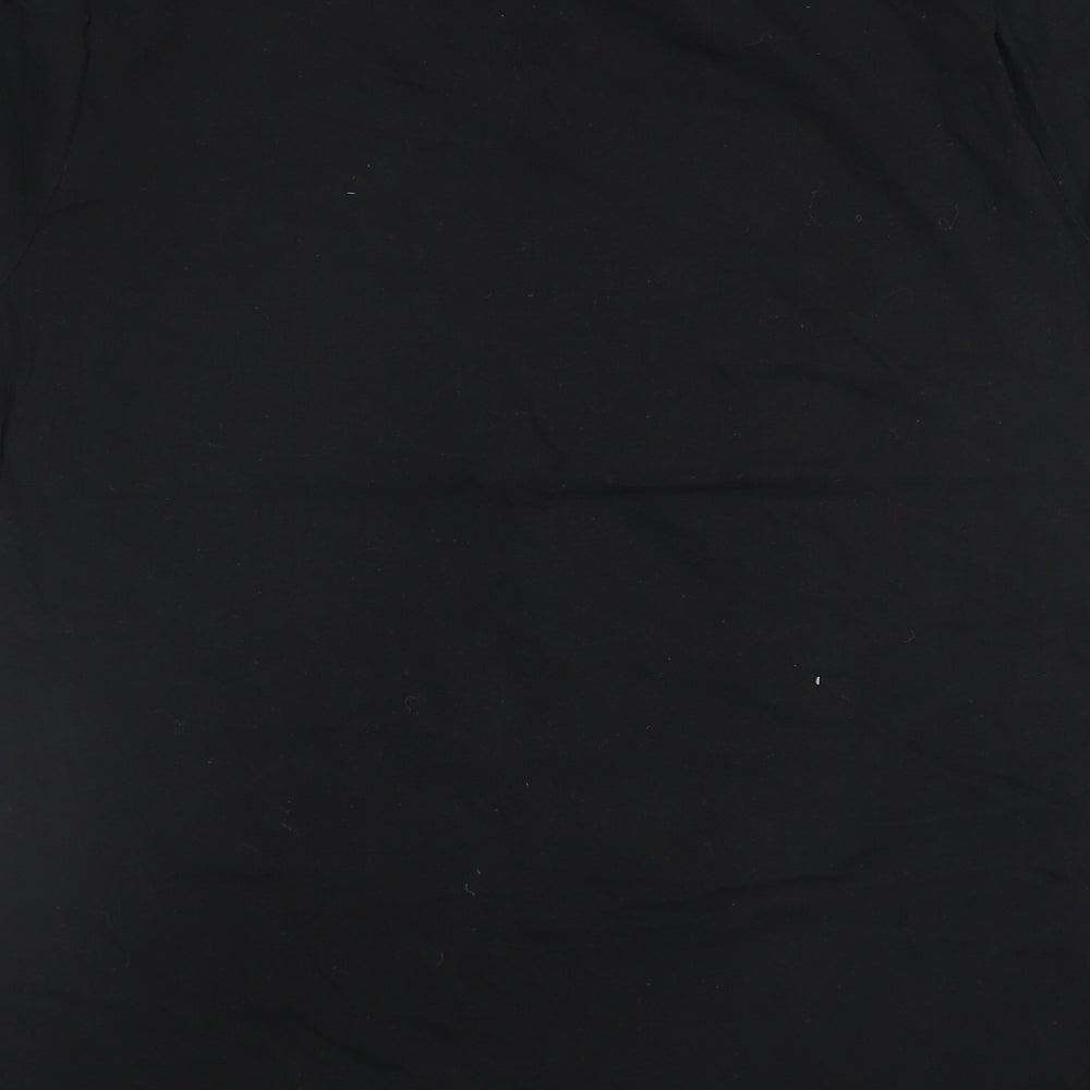 Primark Mens Black  Cotton  T-Shirt Size M Round Neck