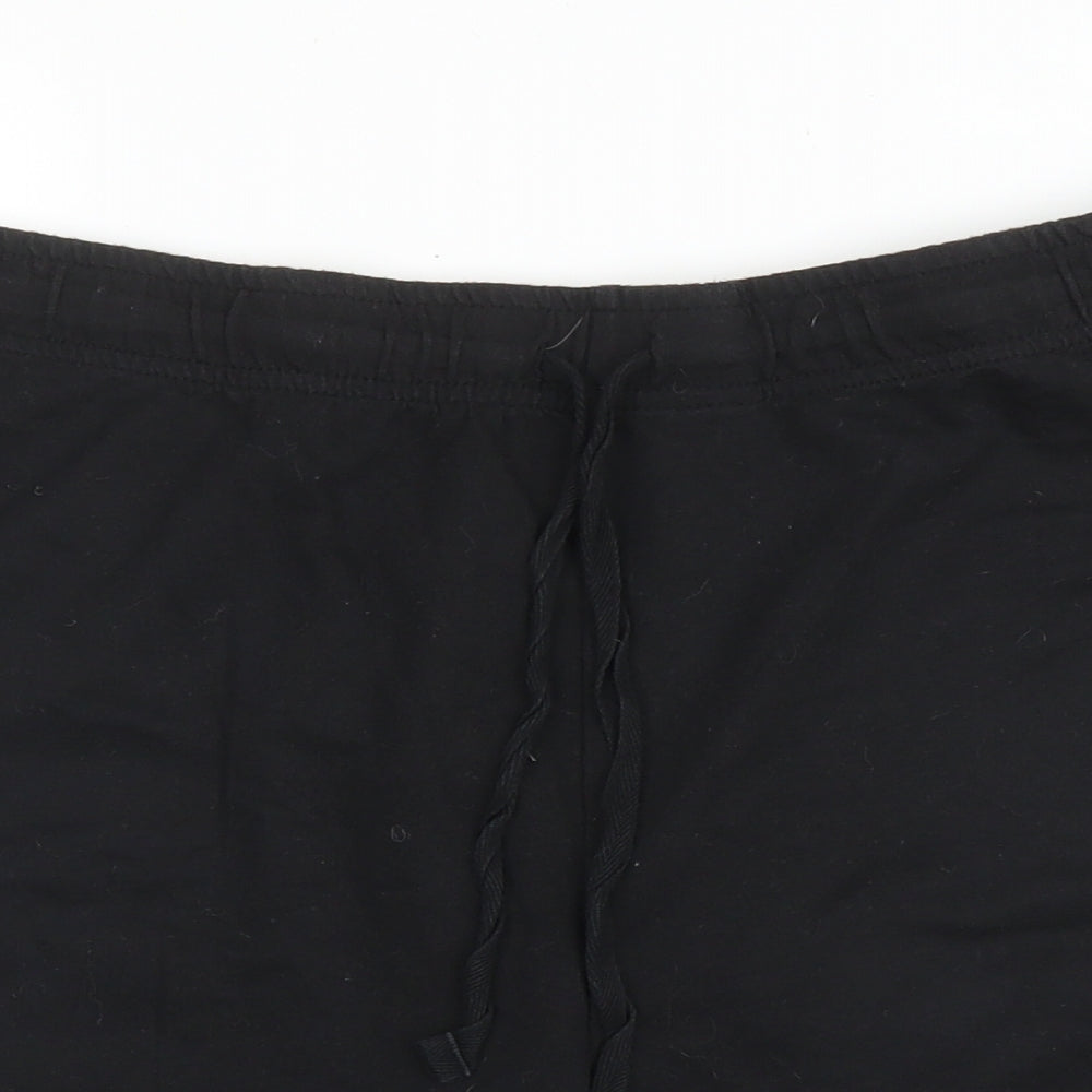 Primark Mens Black  Cotton Sweat Shorts Size L  Regular Drawstring