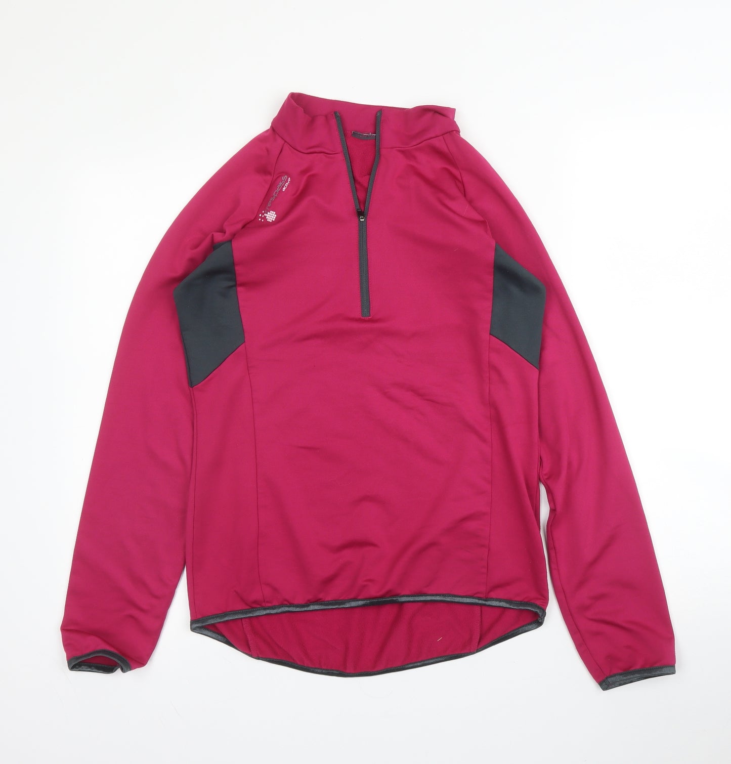 Trespass Womens Pink High Neck  Polyester Pullover Jumper Size M