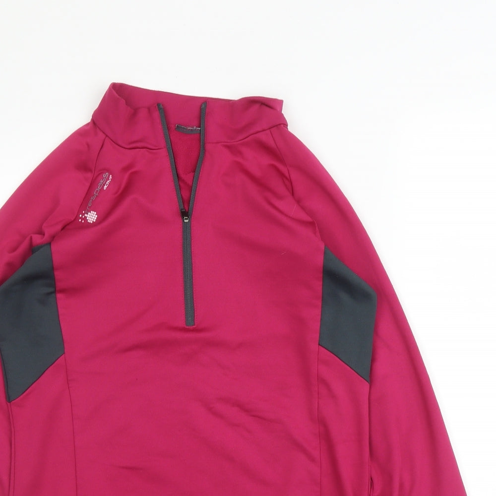 Trespass Womens Pink High Neck  Polyester Pullover Jumper Size M