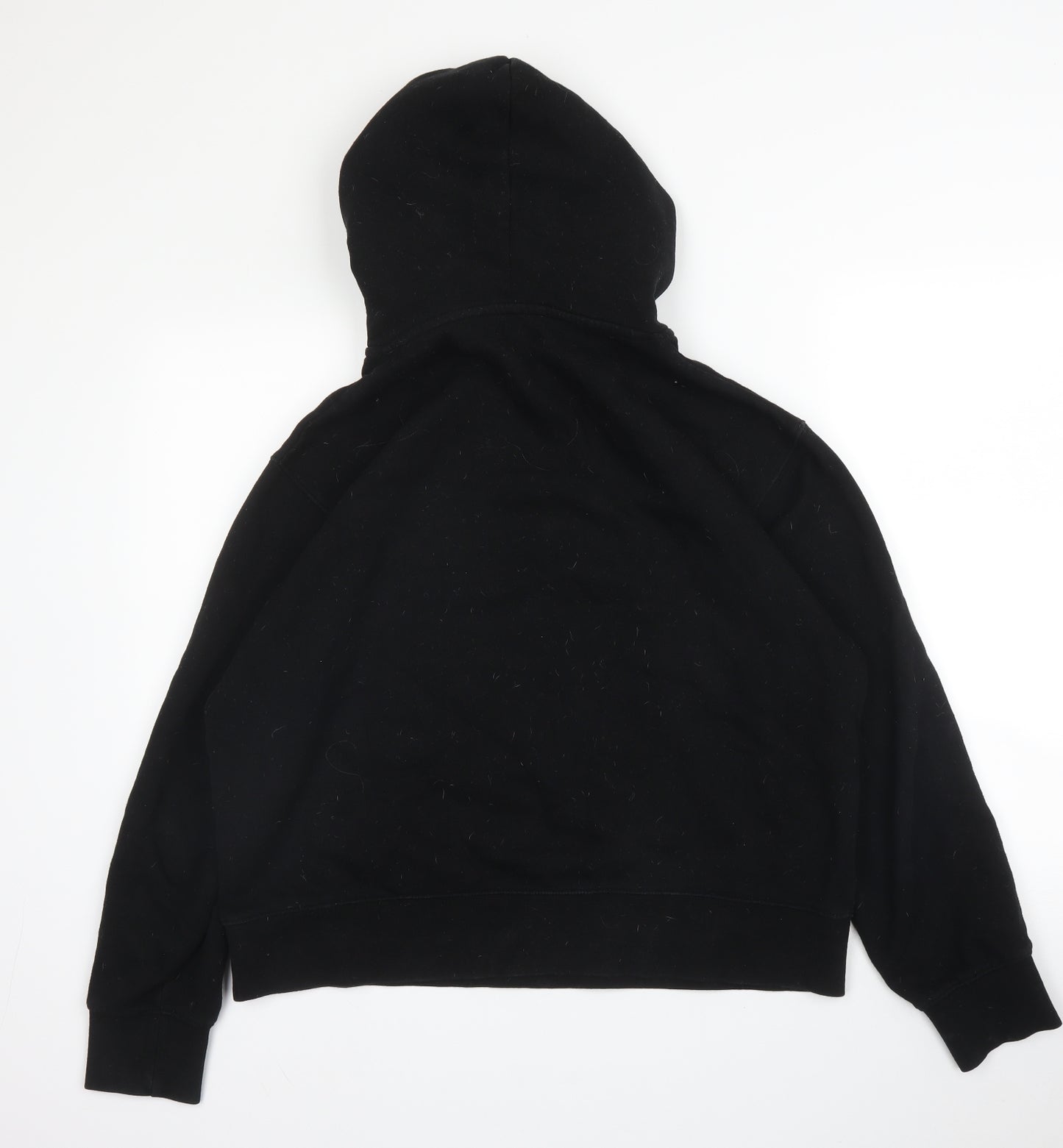 Topman Mens Black  Cotton Pullover Hoodie Size M