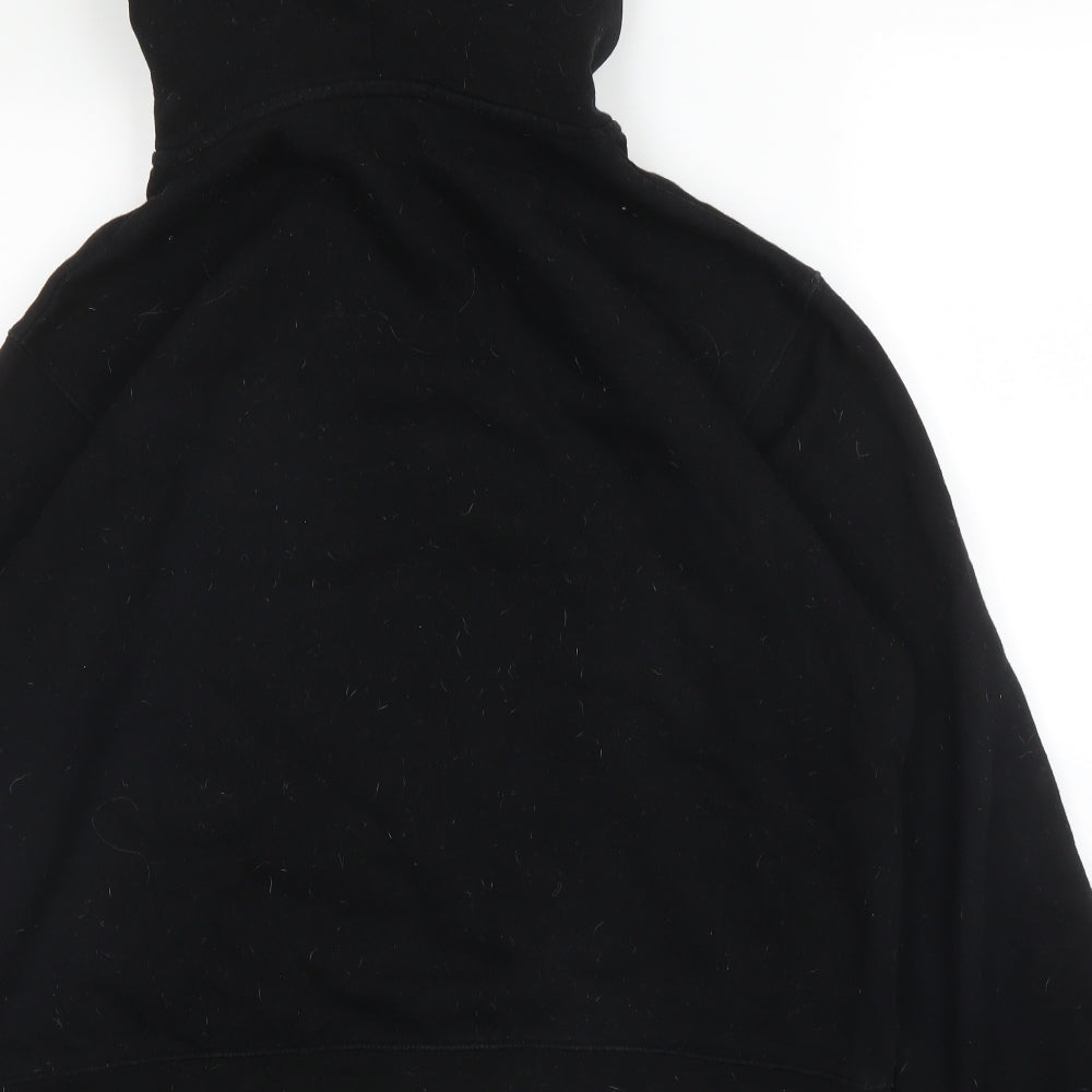 Topman Mens Black  Cotton Pullover Hoodie Size M