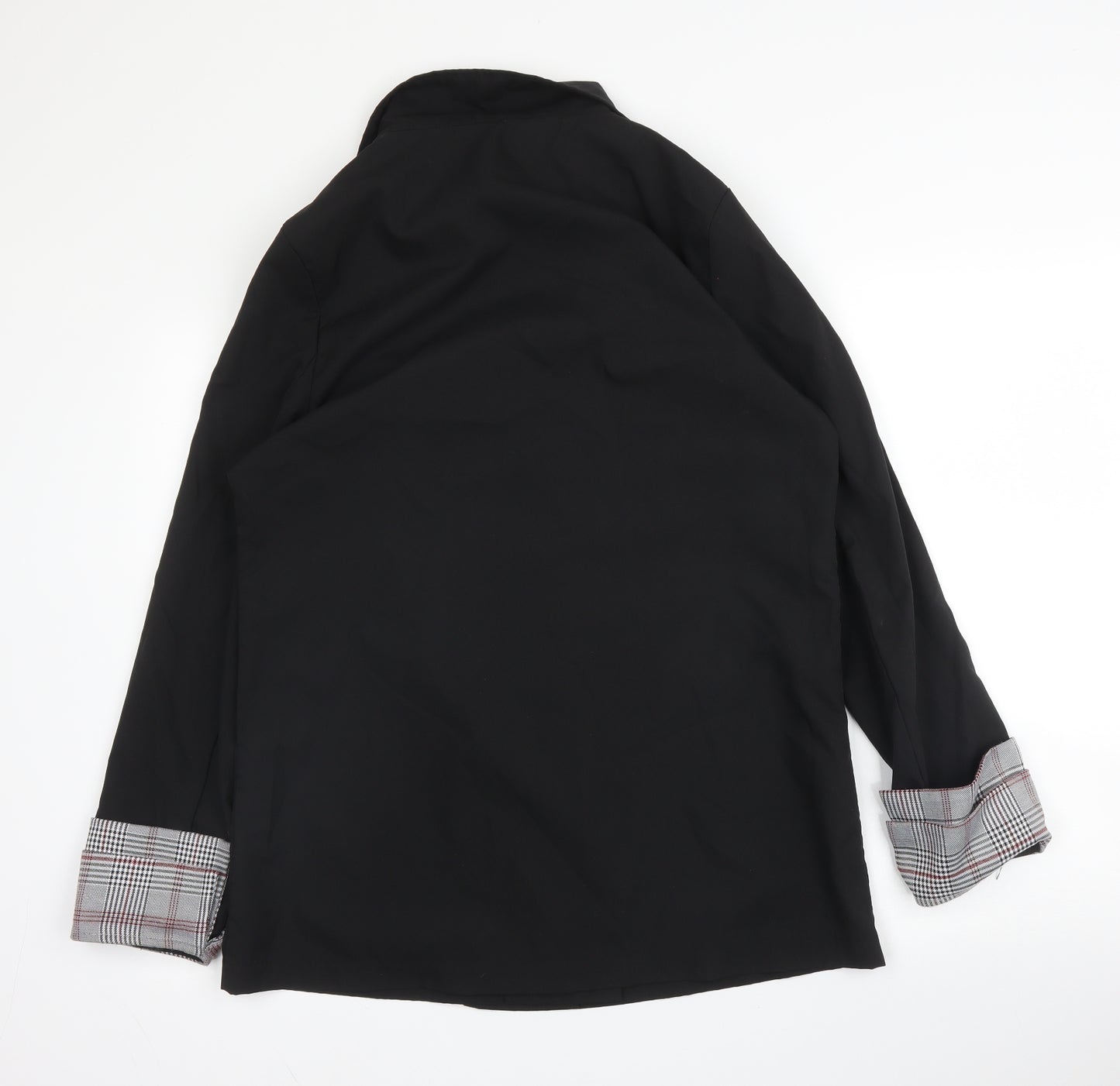 SheIn Womens Black  Polyester Jacket Blazer Size L