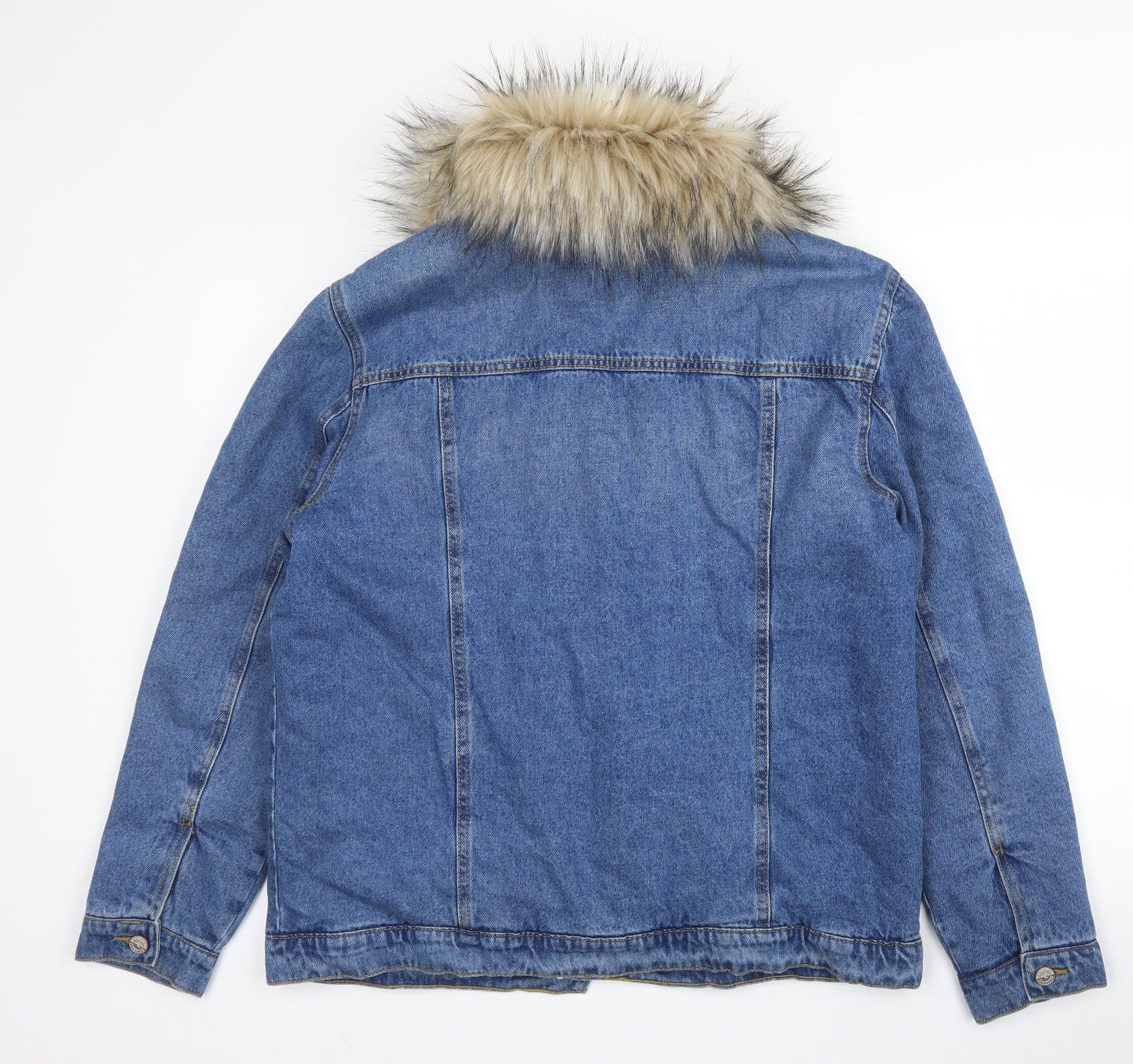 New Look Womens Blue   Jacket  Size 14  Button