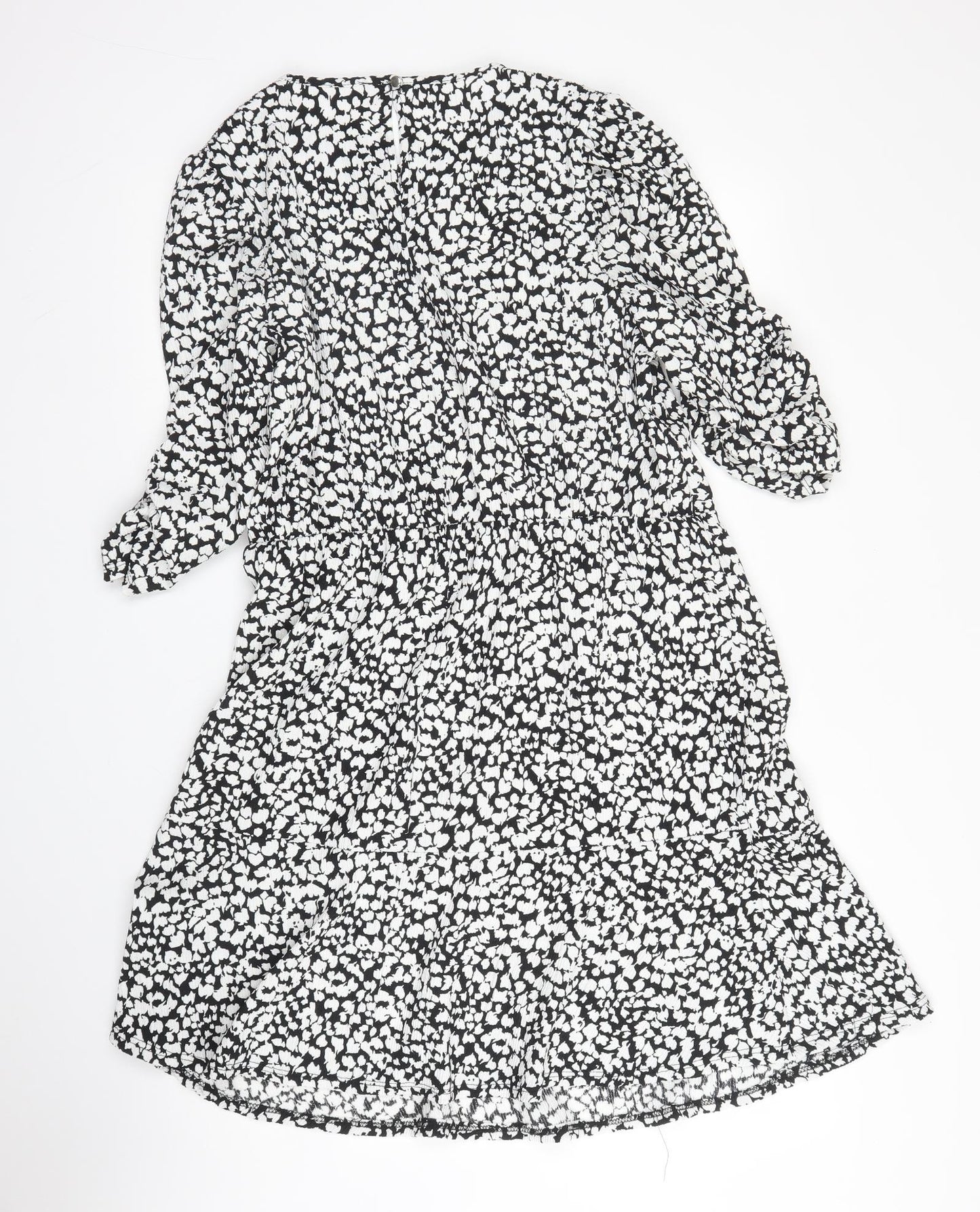 George Womens Black  Polyester A-Line  Size 16  Round Neck