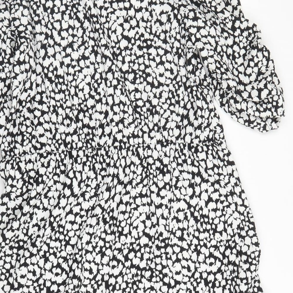 George Womens Black  Polyester A-Line  Size 16  Round Neck