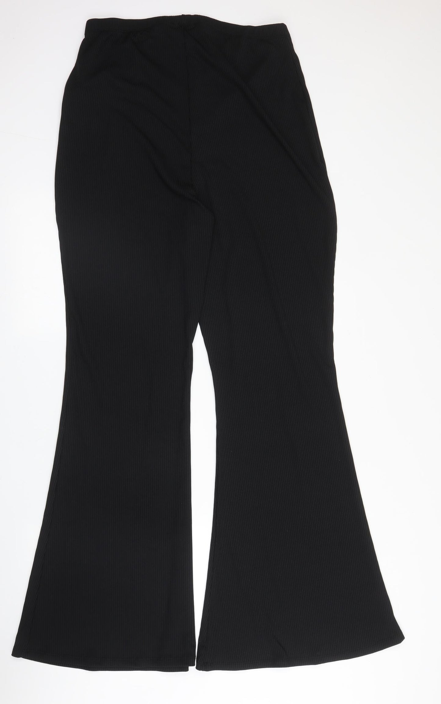 Missguided Womens Black  Polyester Trousers  Size 16 L33 in Regular