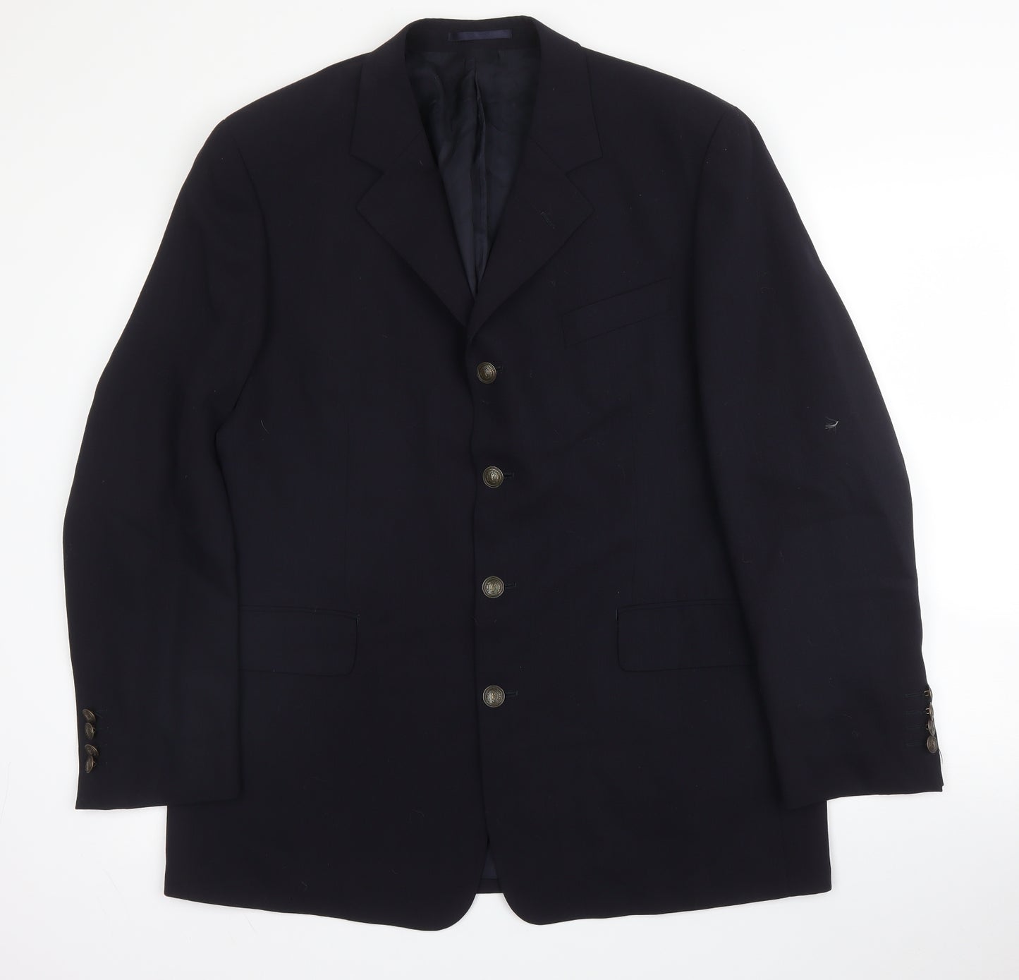 Yves Saint Laurent  Mens Blue  Wool Jacket Suit Size 44
