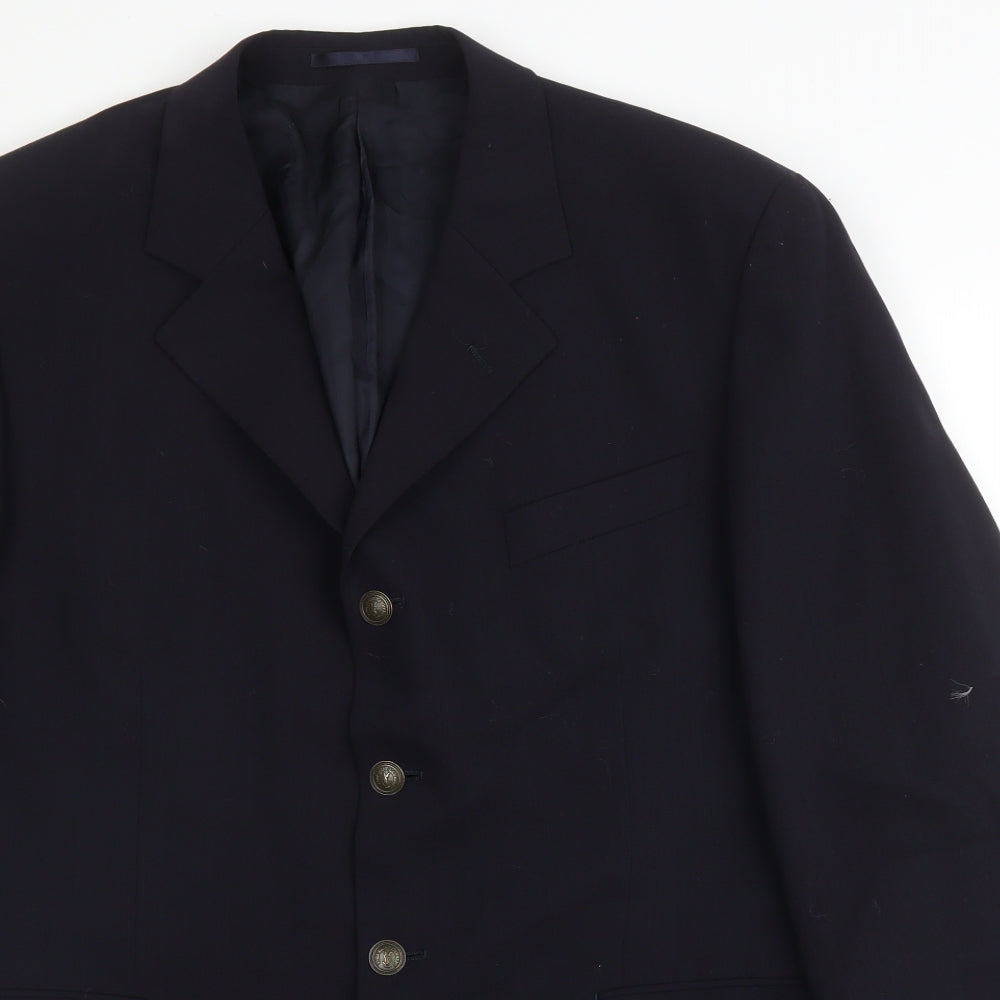 Yves Saint Laurent  Mens Blue  Wool Jacket Suit Size 44