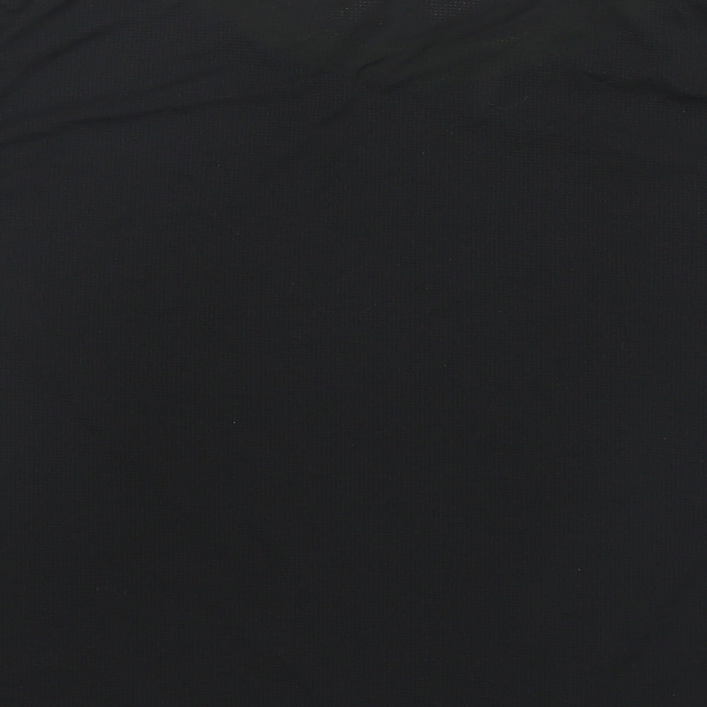 PUMA Womens Black  Polyester Cropped T-Shirt Size L Round Neck