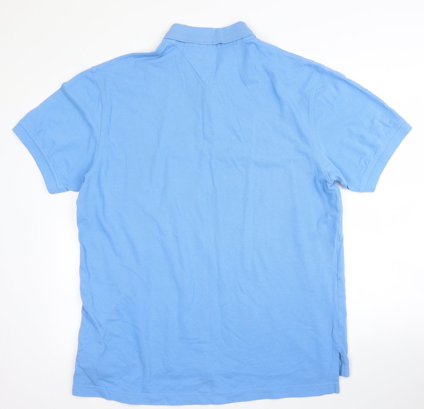 Tommy Hilfiger Mens Blue  Cotton  Polo Size XL Collared Button