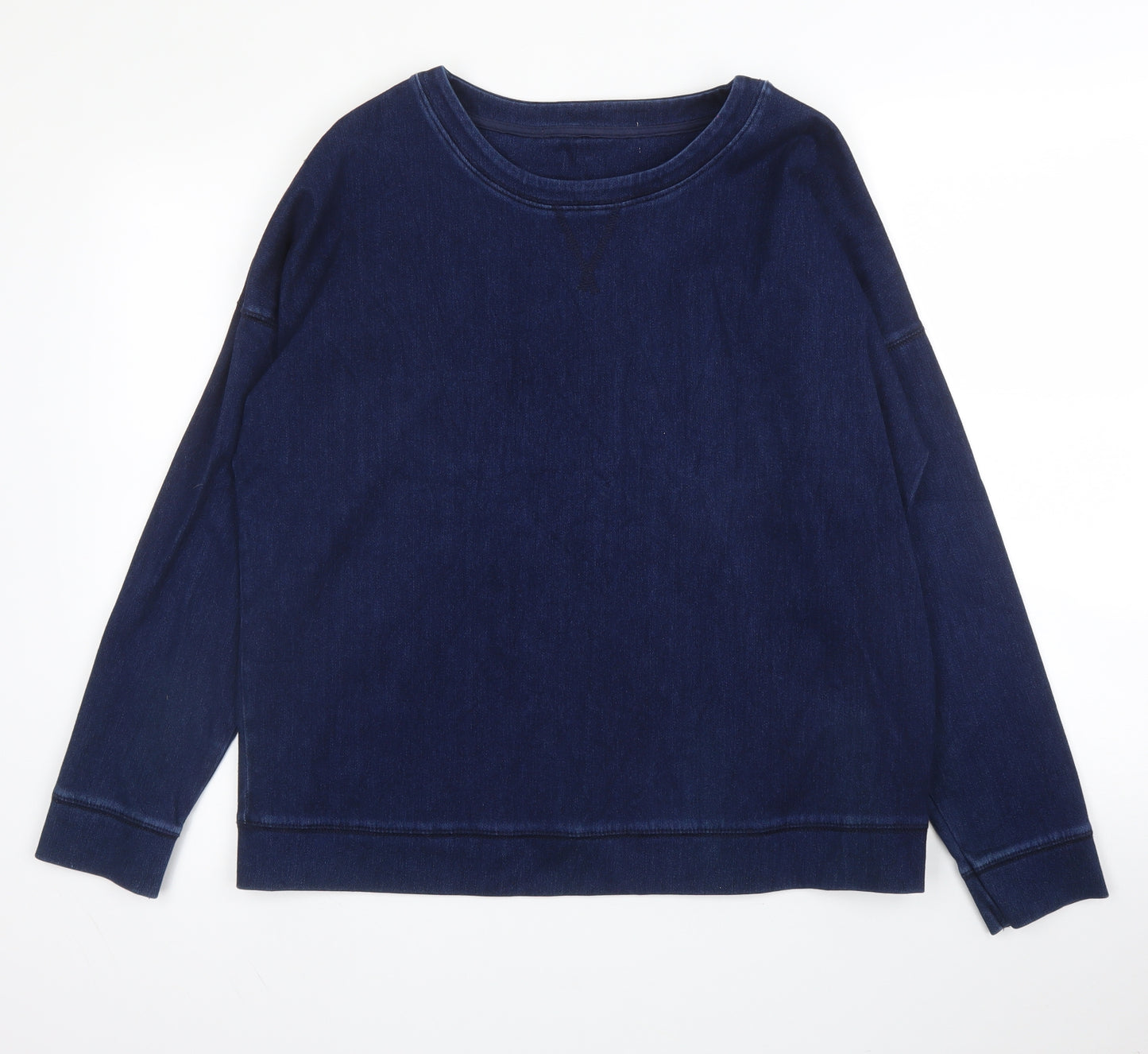 NEXT Mens Blue Round Neck  Cotton Pullover Jumper Size M
