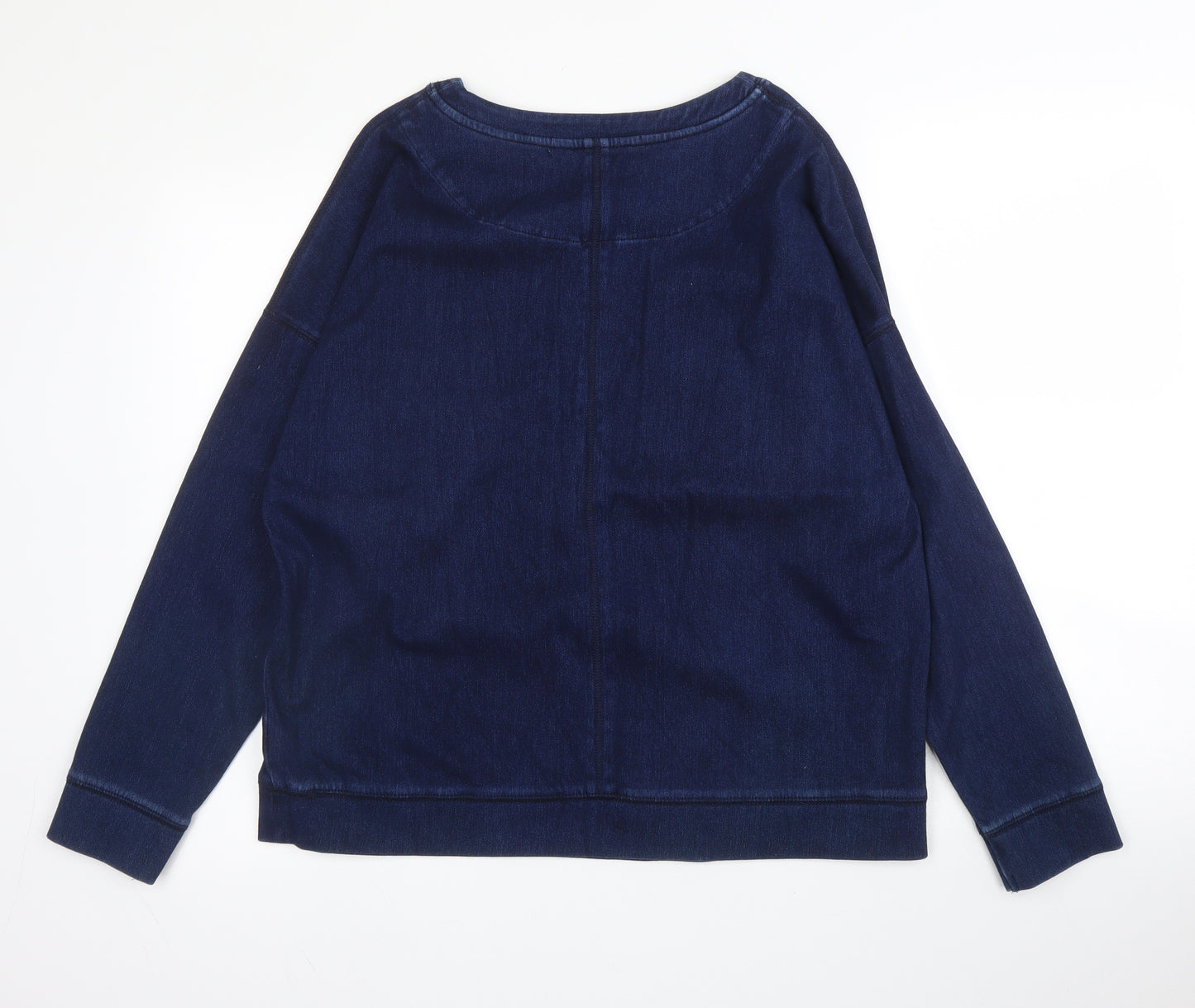 NEXT Mens Blue Round Neck  Cotton Pullover Jumper Size M