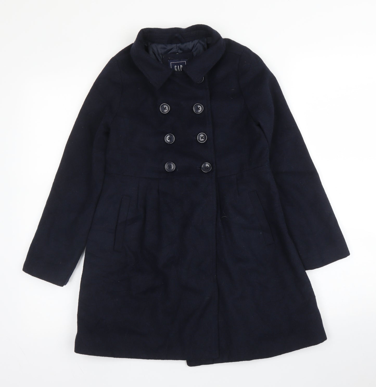 Gap Girls Blue   Pea Coat Coat Size 8 Years  Button