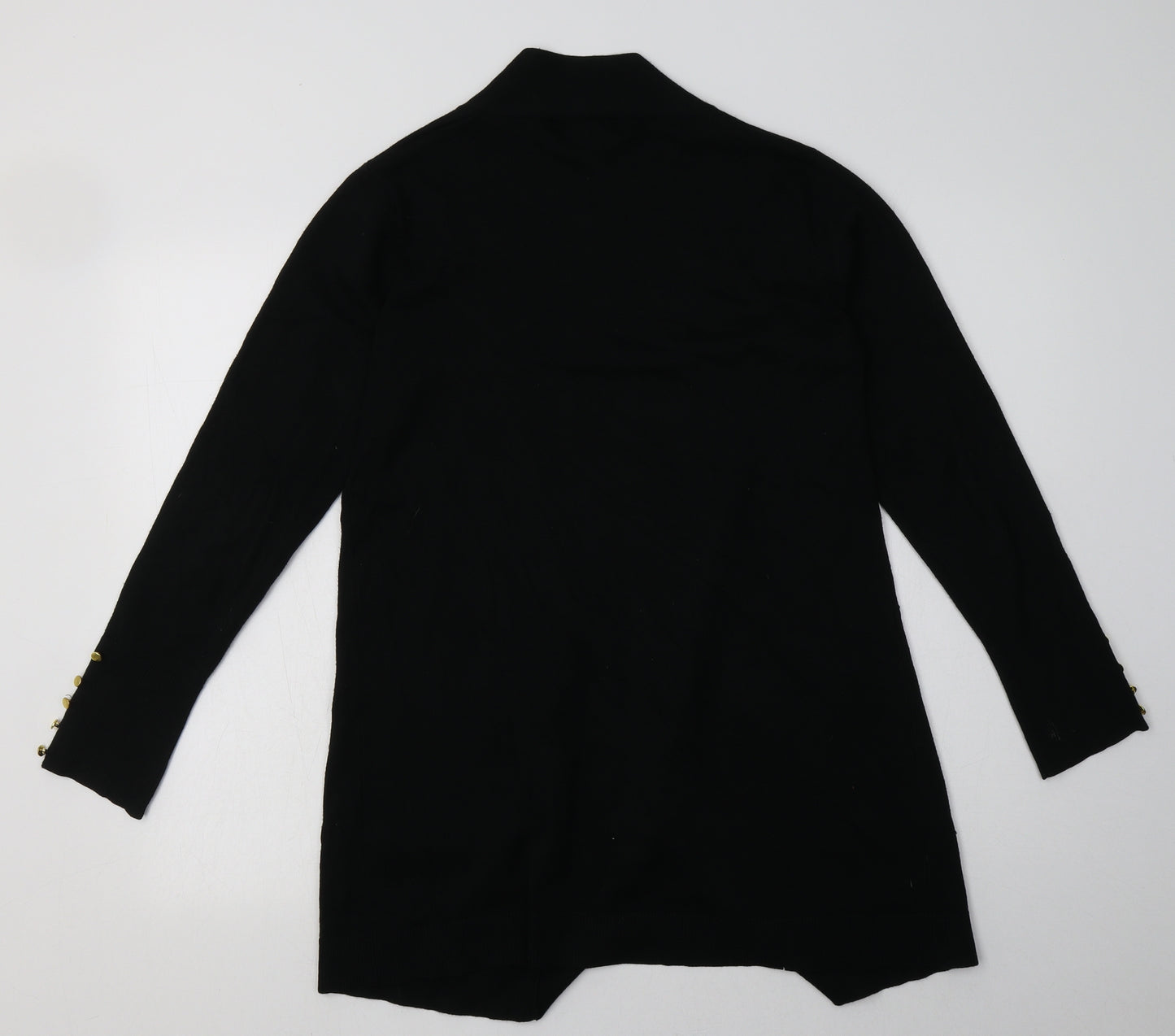 Primark Womens Black V-Neck  Viscose Cardigan Jumper Size S