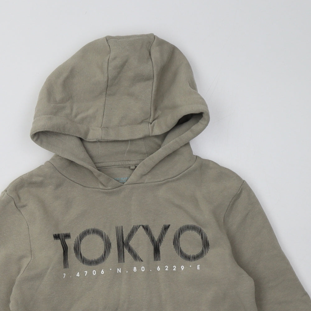 Primark Boys Beige  Cotton Pullover Hoodie Size 8-9 Years  Pullover - Tokyo