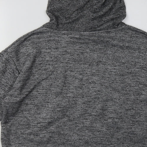 Primark Womens Grey  Polyester Pullover Hoodie Size M  Pullover - Cropped