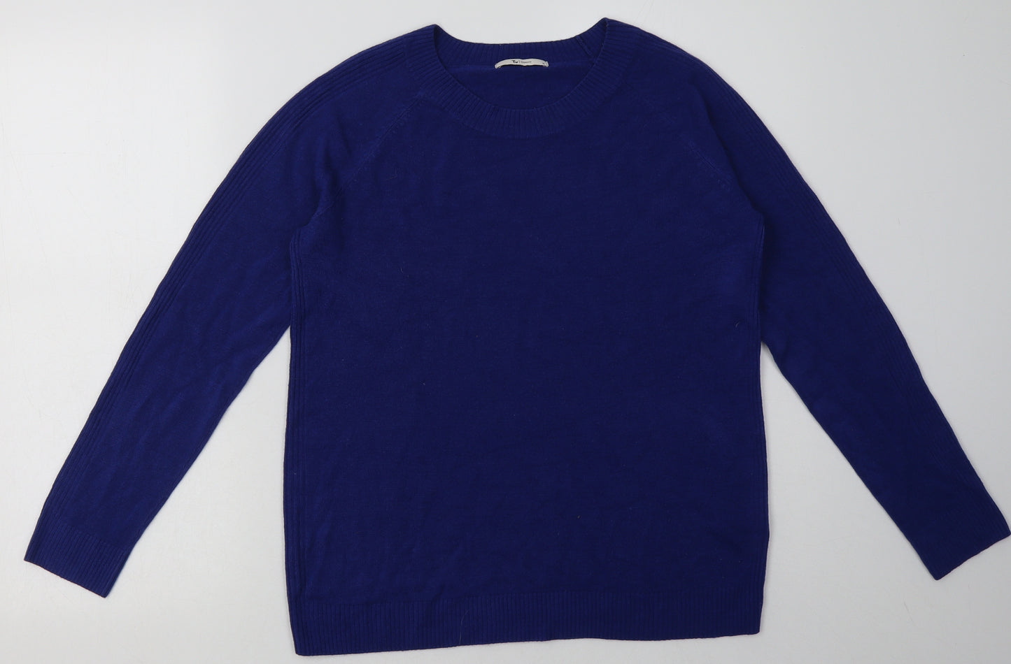 sainsburys Womens Blue  Acrylic Pullover Sweatshirt Size 12  Pullover