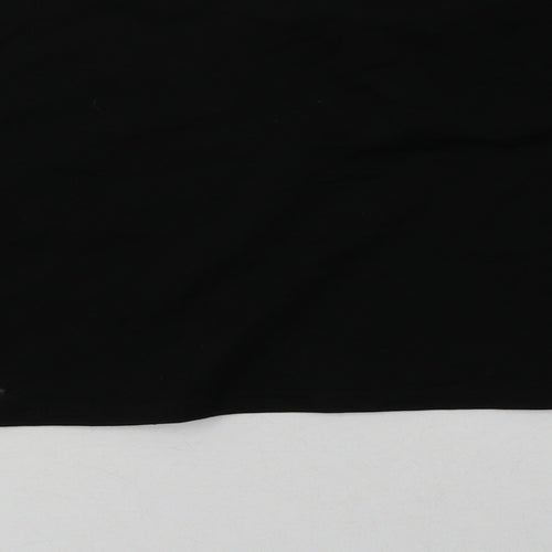 ROMWE Womens Black  Cotton Pullover Sweatshirt Size M  Pullover - Cropped