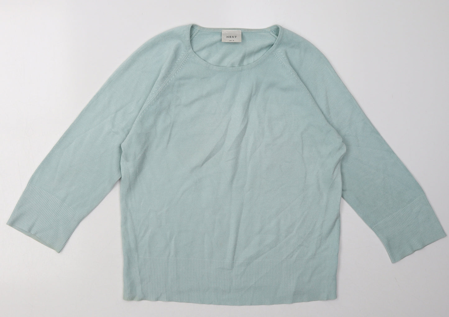 NEXT Womens Blue  Acrylic Pullover Sweatshirt Size 12  Pullover