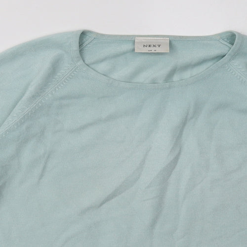 NEXT Womens Blue  Acrylic Pullover Sweatshirt Size 12  Pullover