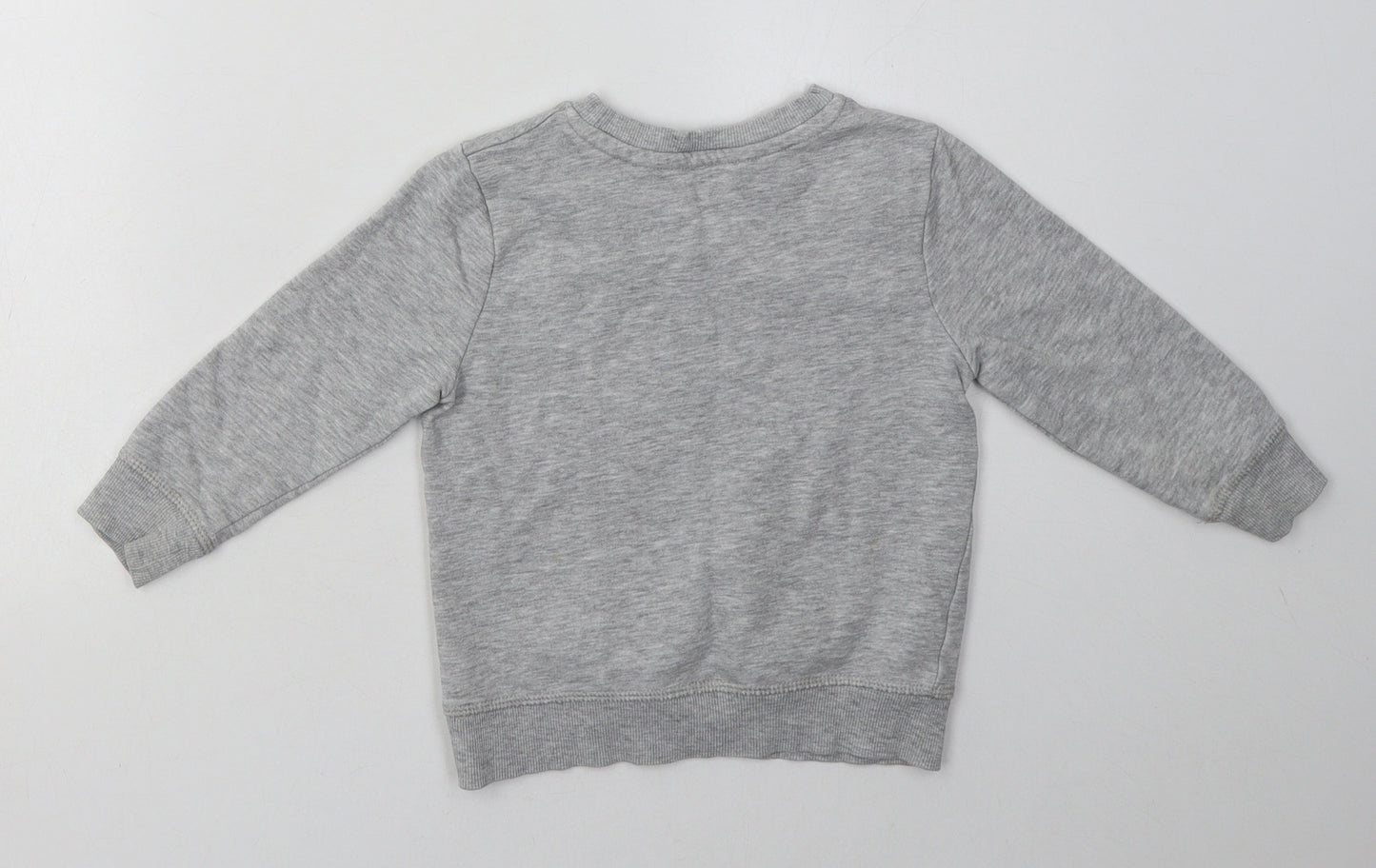 George Boys Grey  Cotton Pullover Sweatshirt Size 2-3 Years  Pullover - super dude