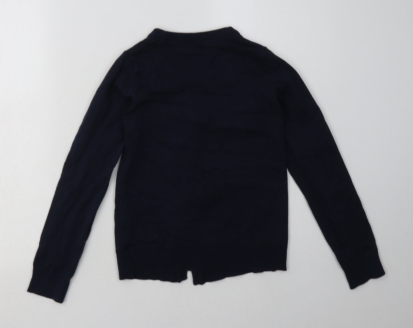Very Girls Blue V-Neck  Cotton Cardigan Jumper Size 10-11 Years  Button - School Wear