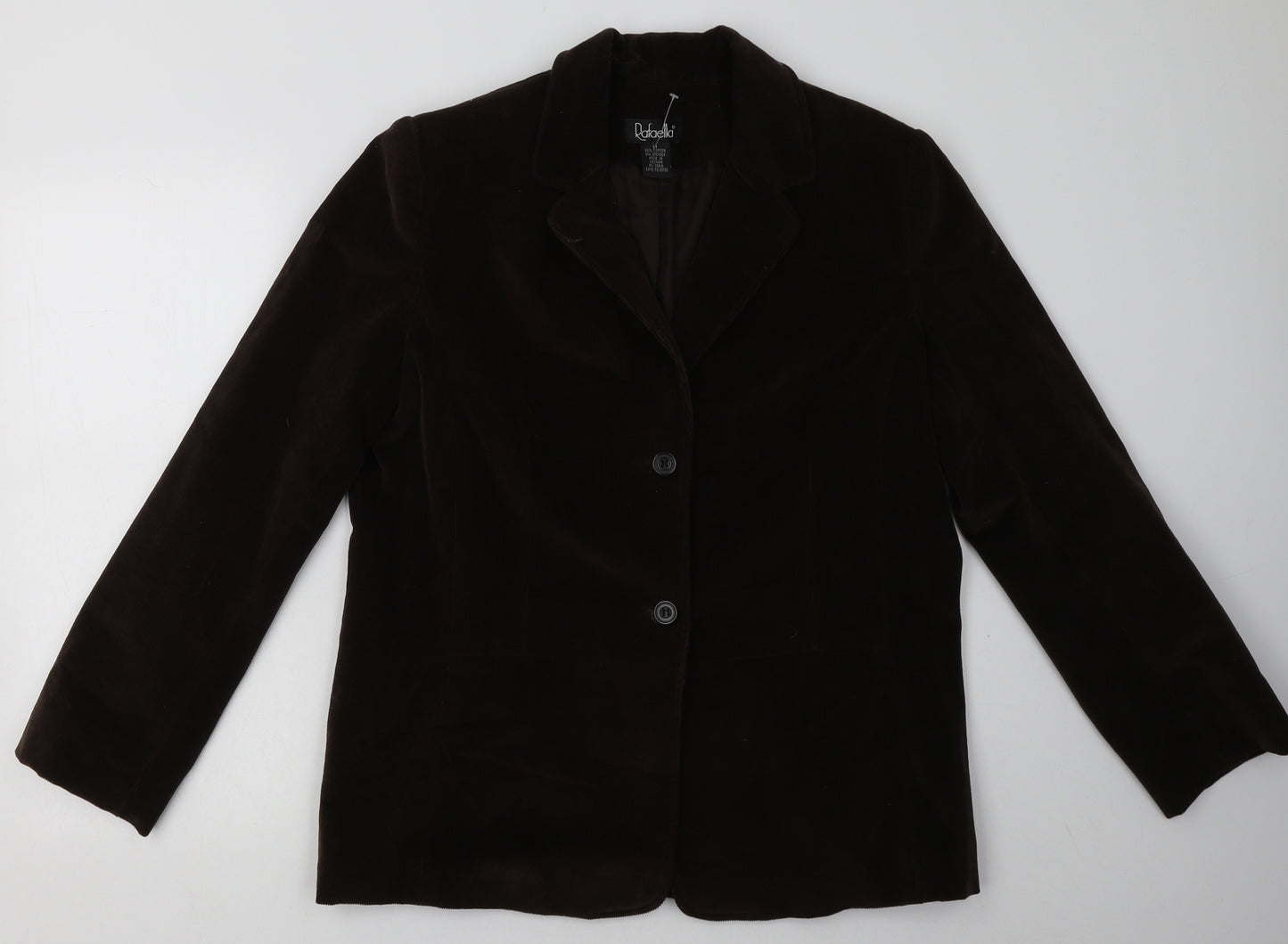 Rafaella Womens Brown   Jacket Blazer Size 14