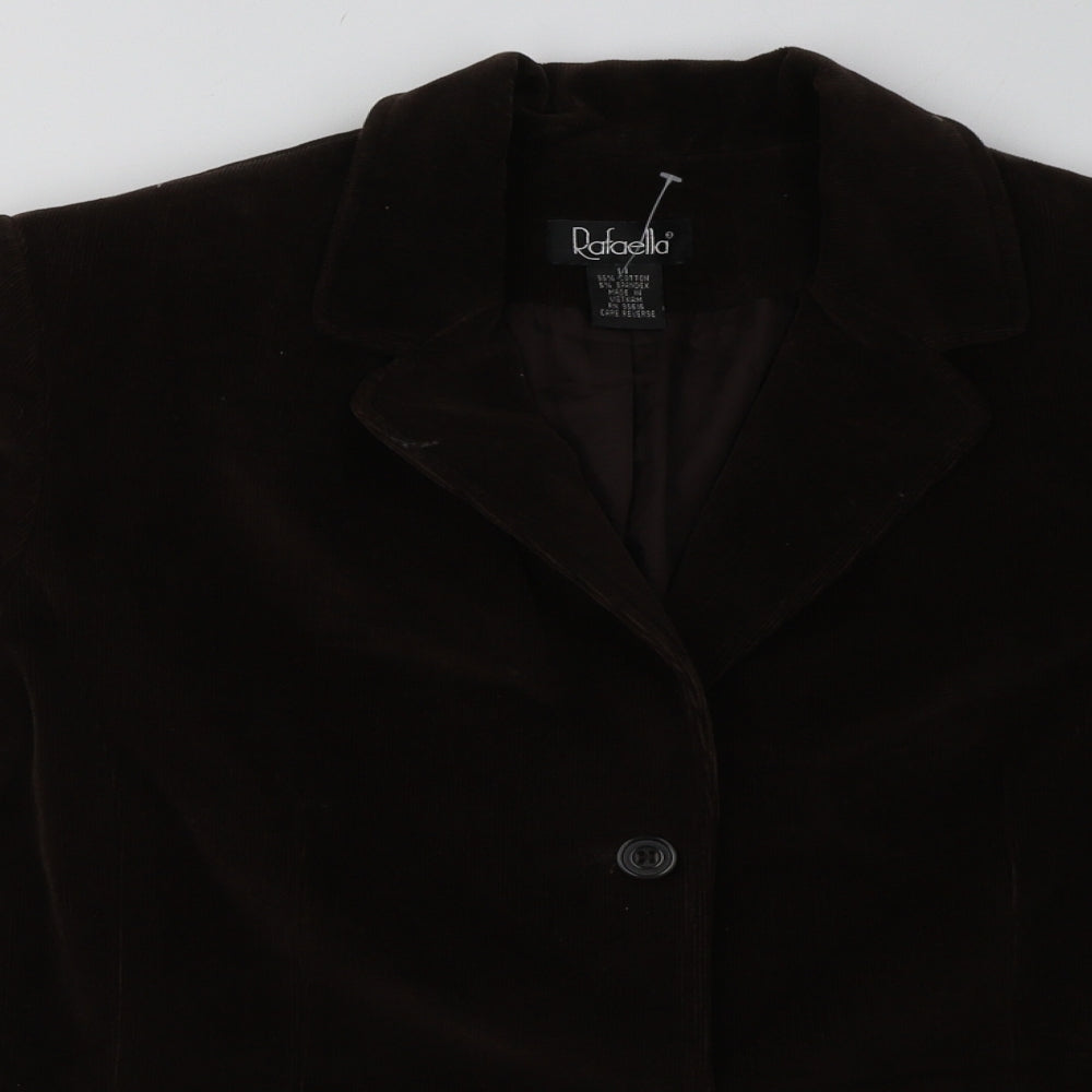 Rafaella Womens Brown   Jacket Blazer Size 14