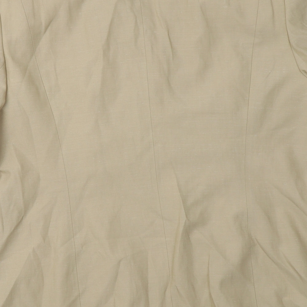 Gerry Weber Womens Beige   Jacket Blazer Size 14  Button