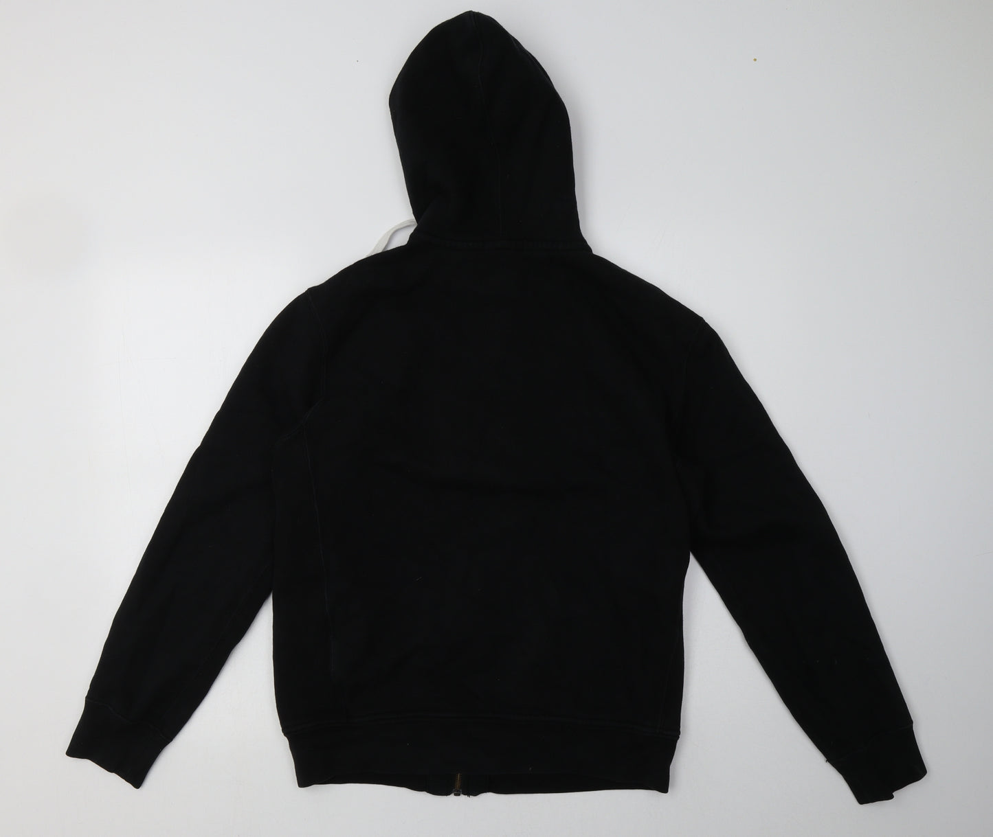 Ralph Lauren Mens Black  Cotton Full Zip Hoodie Size M