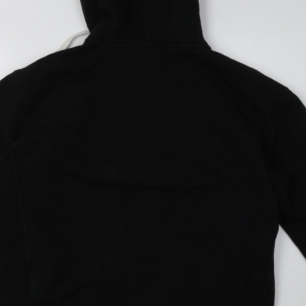Ralph Lauren Mens Black  Cotton Full Zip Hoodie Size M