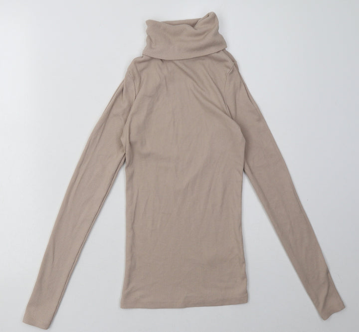 New Look Womens Beige  Polyester Pullover Sweatshirt Size 10  Pullover