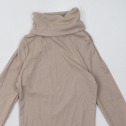 New Look Womens Beige  Polyester Pullover Sweatshirt Size 10  Pullover