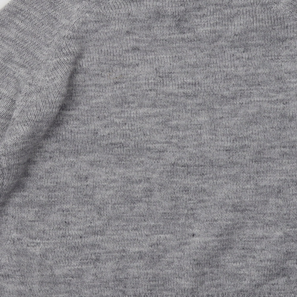 lauren taylor Womens Grey  Acrylic Pullover Sweatshirt Size M  Pullover