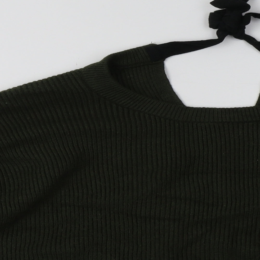 Zara Womens Green  Viscose Pullover Sweatshirt Size M  Pullover
