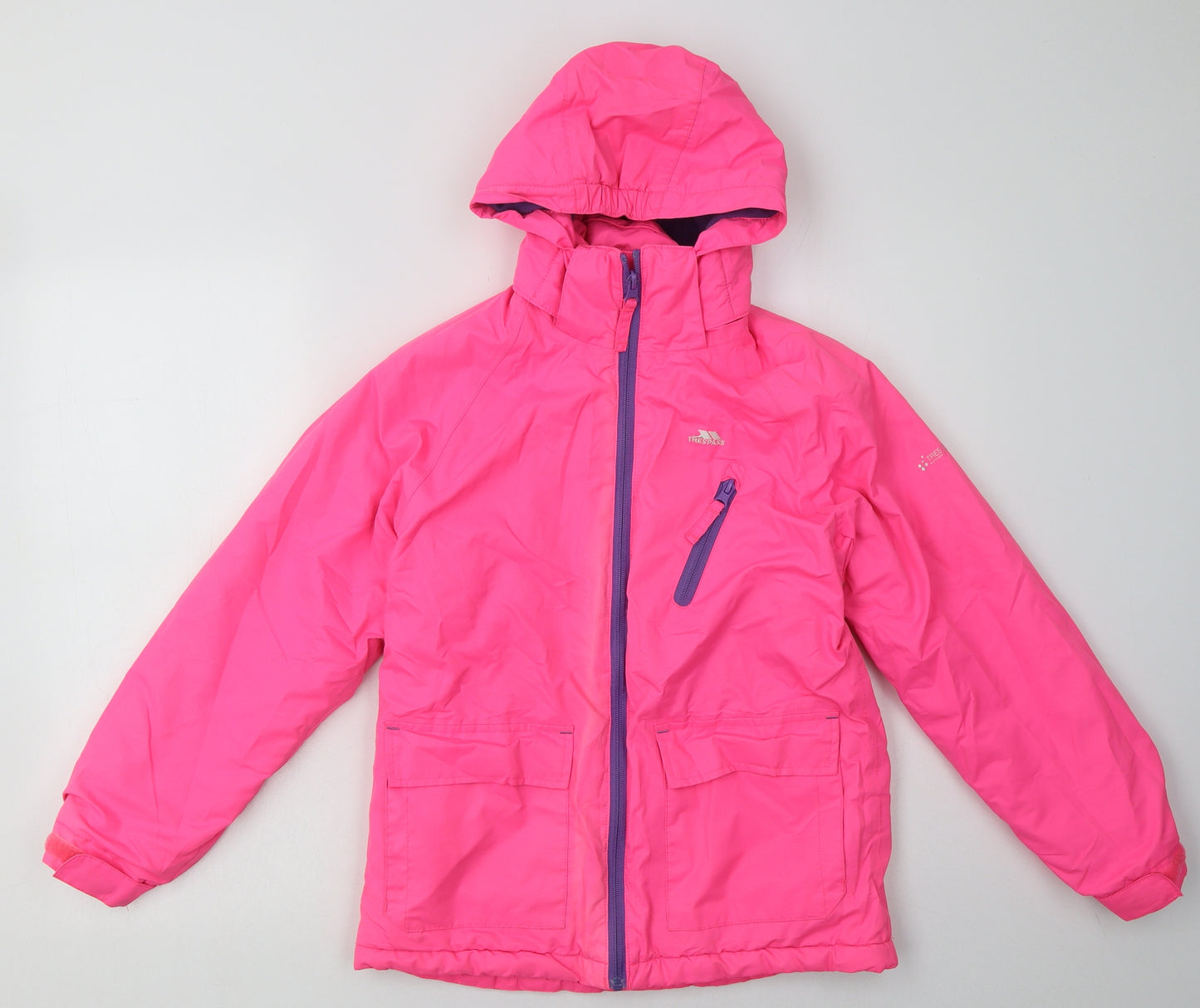 Trespass Girls Pink   Overcoat Coat Size 9-10 Years  Zip