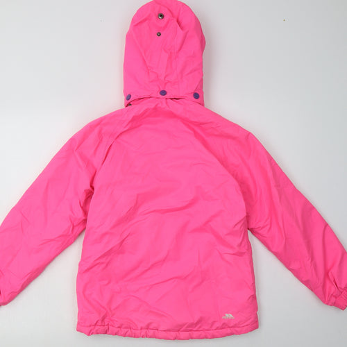 Trespass Girls Pink   Overcoat Coat Size 9-10 Years  Zip