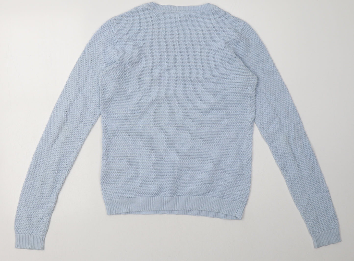 VILA Womens Blue  Cotton Pullover Sweatshirt Size S  Pullover