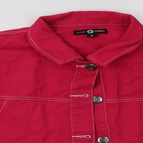 Daisy Street Womens Pink   Jacket  Size 8  Button