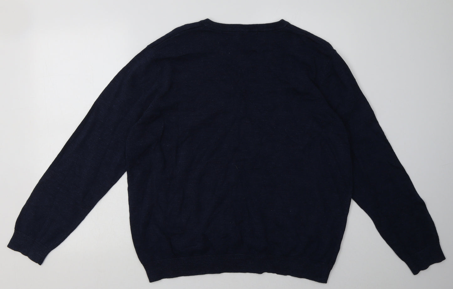 sainsburys Mens Blue  Cotton Pullover Sweatshirt Size XL