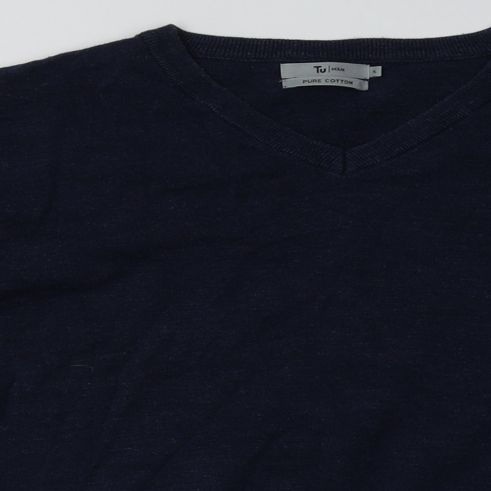 sainsburys Mens Blue  Cotton Pullover Sweatshirt Size XL